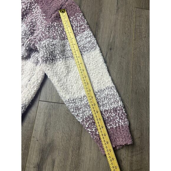 Torrid 4 Cozy Boucle Knit Striped Open Front Cardigan Sweater Plus 26/28 - Picture 4 of 6